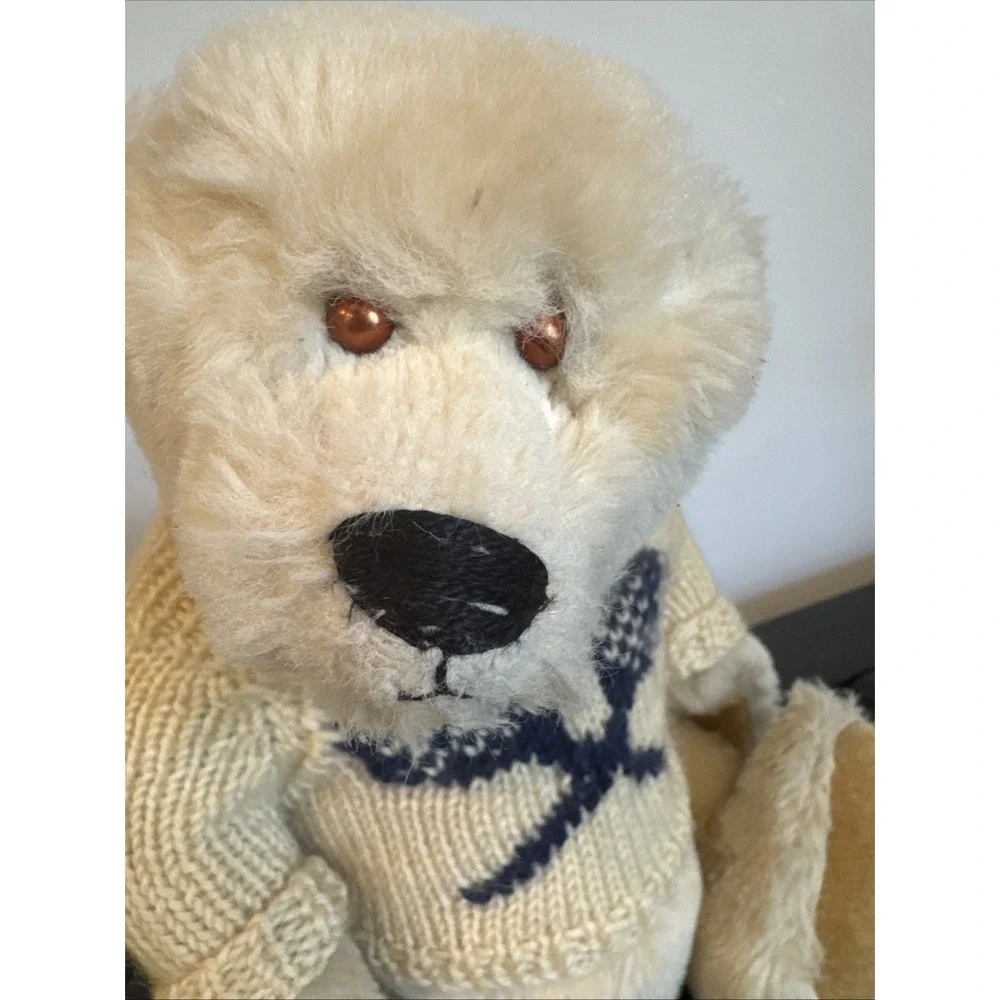 Bearly There Blond Bear‎ Sweater 13 1/4 In Design By Linda Spiegel